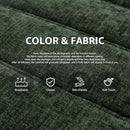 Bean Bag Chairs for Adults Giant Bean Bag Chair Memory Foam BeanBag Chair Big Bean Bag Sofa with Filler Faux Fur Fireside Beanbags Lazy Sofa for Living Room Bedroom Dorm Office (Green Chenille) by CozyNest Decor