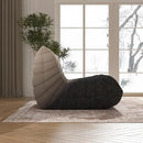 Bean Bag Chair, Fireside Chair Bean Bag Sofa Large Bean Bag Chair for Adults, Bean Bag Chairs for Teens with High Density Comfortable Foam, Memory Foam Bean Bag for Living Room, Bedroom (Black&White) by CozyNest Decor