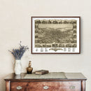 Vintage Map of Vineland, New Jersey 1885