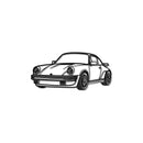911 930 Perspective Metal Car Wall Art - MT0459