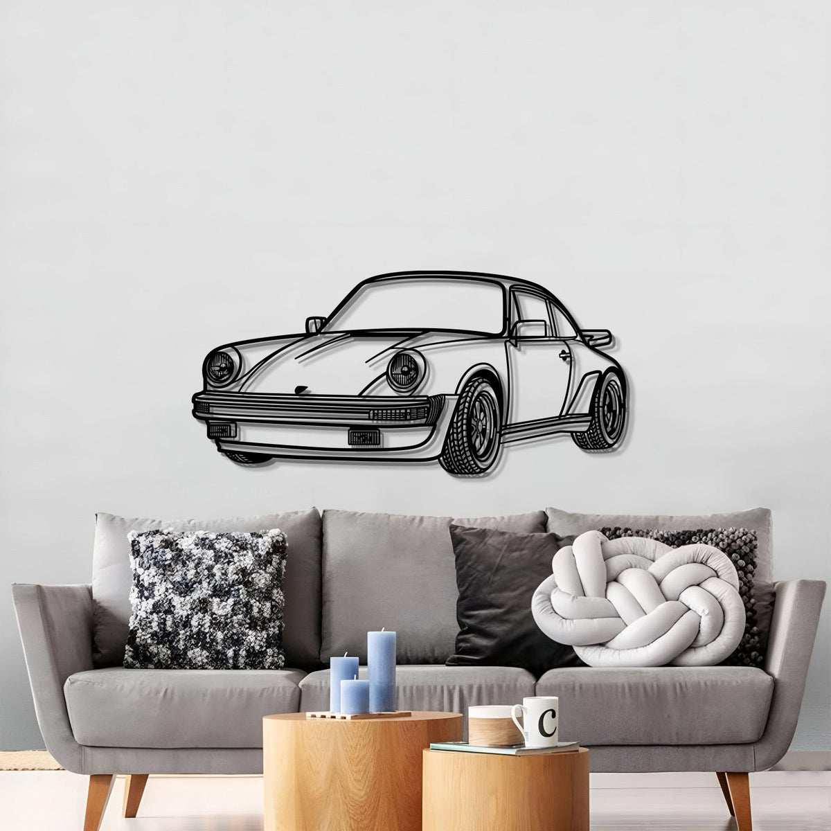911 930 Perspective Metal Car Wall Art - MT0459, photo 3 of 8