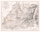 Vintage Map of the Battle of Jena, 1806