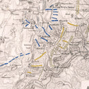 Vintage Map of the Battle of Austerlitz, 1805