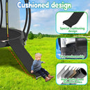 Trampoline Slide, 10FT 12FT 14FT 15FT 16FT Trampoline Universal Slides, Trampoline Accessories with Cushioning Effect, Suitable for Children to Climb Up and Slide Down, Safety Slider (Silver) by TinyTreasures Baby Boutique