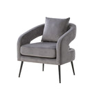Open Back Accent Chair, Round Sofa Lounge Armchair by Unique Piece Furniture