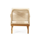 Hueber Outdoor And Rope 4 Seater Chat Set With Cushions - Teak by HouseOfZazla