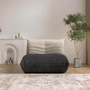 Bean Bag Chair, Fireside Chair Bean Bag Sofa Large Bean Bag Chair for Adults, Bean Bag Chairs for Teens with High Density Comfortable Foam, Memory Foam Bean Bag for Living Room, Bedroom (Black&White) by CozyNest Decor