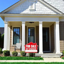 1PC For Sale By Owner Sign with Stakes, 17 Inches by 13 Inches - Double Sided Signs - Corrugated Plastic - FSBO Yard Sign for Home House Real Estate by CozyNest Decor
