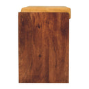 Solid Wood Buffalo Hide Pull Out Bench