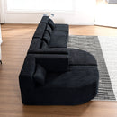 Upholstered Sofa Free Combined Sofa Couch With 2 Chaise Lounge And Five Back Pillows For Living Room by HouseOfZazla