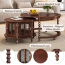 Vintage Round Nesting Coffee Table
