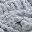 UKELER Plush Furry Throw Blanket Large Super Soft Fluffy Blankets Throws for Bed, Couch, Sofa, Office, Camping Plush Shaggy Faux Fur Blanket 60''x80'' Grey by CozyNest Decor
