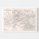 Vintage Map of the Battle of Hohenlinden, 1800
