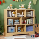 Book Shelf Set of 2, 8 Cubes Storage Organizer, 3-Tier Open Shelf Wooden Bookcase, Freestanding Wooden Bookshelf Cube Shelf for Bedroom, Living Room, Home Office by CozyNest Decor