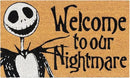 Gertmenian Nightmare Before Christmas Coir Doormat - 2x3 Welcome Mat (2-Pack), Ideal for High Traffic Areas in Front Door, Garage, Entryway - Welcome Nightmare/Jack & Sally, 80005 by CozyNest Decor