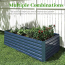 6x3x2 ft Raised Garden Bed, Large Metal Planter Raised Beds, Planters for Outdoor Plants for Vegetables, Flowers, Herbs, Fruits, and Succulents.(2 Pcs, Blue) by CozyNest Decor