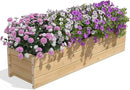 Greenes Fence Cedar Wood Planter Box, 46" x 11" x 10" - Made in USA with North American Cedar by GreenHaven Gardens