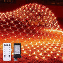 Christmas Net Lights Outdoor - 360 LED Orange Net Lights Waterproof with Remote, 12x5 ft Extendable 8 Modes for Bushes, Gazebo, Lawn, Garden, Shrubs, Tree, Backyard Decorations by GreenHaven Gardens