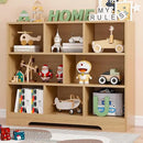 Book Shelf Set of 2, 8 Cubes Storage Organizer, 3-Tier Open Shelf Wooden Bookcase, Freestanding Wooden Bookshelf Cube Shelf for Bedroom, Living Room, Home Office by CozyNest Decor