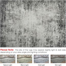 10x14 Area Rugs for Living Room: Soft Abstract Large Area Rug Non-Shedding Anti-Skid Stain Resistant Indoor Floor Modern Washable Rugs for Bedroom Dining Room Nursery Farmhouse Home Office-Black/Gray by TinyTreasures Baby Boutique