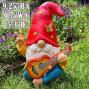 Mood Lab Garden Gnome - Funny Hippie Gnome Figurine - 9.25 Inch Tall Lawn Statue - for Outdoor or House Decor by GreenHaven Gardens