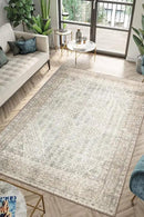 Keen Home Design 5x7 Rug - Machine Washable Area Rug with Non-Slip Backing, Ideal for Living Room, Dining Room, Bedroom - Vintage, Easy Clean, Durable, Low Pile Rug - (5' x 7') by CozyNest Decor