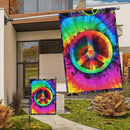 FLAGWIX Hippie Peace Flag, Boho Hippie Decoration Flags - House Flag 30x40, Decorations For Home, Outside - Peace Sign, Boho, Hippie Decor, Double Sided, Heavy Duty Canvas Flag Indoor Outdoor by GreenHaven Gardens