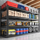 59.8" W x 59.8" H x 24.2" D Storage Shelves Metal Shelving, 2120LBS Garage Shelving Unit with Adjustable Shelf, 4 Tier Storage Rack for Garage, Pantry, Warehouse, Basement, Black by GreenHaven Gardens