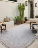 Loloi Amber Lewis Topanga Collection TOP-08 Silver/Natural 2'-3" x 3'-9" Indoor/Outdoor Area Rug by CozyNest Decor