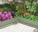 Metal Garden Edging Border, Corrugated Steel Landscaping, DIY for Lawn (Green, 10 Inch x 20FT) by GreenHaven Gardens