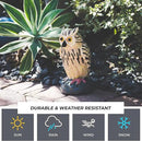 Galashield Owl Decoy to Scare Birds Away | Plastic Owls to Scare Birds Away | Owl Statue for Garden & Outdoors by Galashield [Set of 2] by GreenHaven Gardens