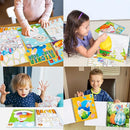 90shine 4PCS Easter Crafts for Kids Ages 4-8 Sticker Books - Basket Stuffer Gift Includes Bunny Egg Chick Gnome and More Designs Create 40 Pictures by TinyTreasures Baby Boutique