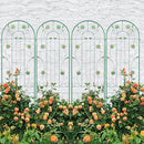4 Pack Metal Garden Trellis 86.7" H Garden Fence Rustproof Trellis for Climbing Plants Support Roses Flower Outdoor Lawn Green-Blue Tall Trellis by GreenHaven Gardens