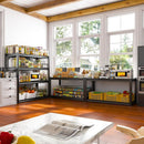 Raybee 40" W Garage Shelving Heavy Duty Storage Shelves 56.9" H Metal Shelving Heavy Duty Load 1600LBS Adjustable Metal Shelves for Storage for Pantry Kitchen 40" W x 19.1" D x 56.9" H 4 Pack by GreenHaven Gardens