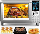 Nuwave Bravo Air Fryer Toaster Smart Oven, 12-in-1 Countertop Convection, 30-QT XL Capacity, 50°-500°F Temperature Controls, Top and Bottom Heater Adjustments 0%-100%, Brushed Stainless Steel Look by CozyNest Decor