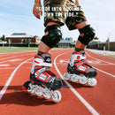 Adjustable Inline Skates for Kids, Teens, and Adults – ABEC-7 Bearings, PU Wheels, Comfortable Fit, for Indoor and Outdoor Skating by TinyTreasures Baby Boutique