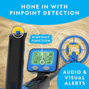 NATIONAL GEOGRAPHIC Metal Detector for Kids - 7.4" Waterproof Metal Detector Coil, Lightweight Gold Detector with Pinpoint Function & LCD Display, Beach Metal Detector (Amazon Exclusive) by TinyTreasures Baby Boutique