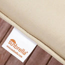 Sorra Home Sunbrella Bristol Square Chair Cushion (Set of 2) - Fade & Water Resistant, Outdoor & Indoor Patio Seat Cushion with Plush Foam - Canvas Natural (19" x 19" x 2.5") by GreenHaven Gardens