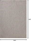 Loloi Amber Lewis Topanga Collection TOP-02 Natural/Silver 9'-2" x 12'-0" Indoor/Outdoor Area Rug by CozyNest Decor