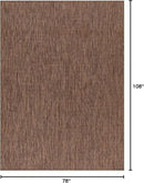 Washable Indoor Outdoor Rug 6x9 Weather Resistant Area Rugs Modern Solid for Porch Deck Balcony Backyard Patio Outside Carpet (6 X 9 Gold Brown) by CozyNest Decor