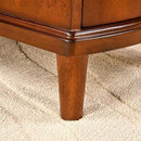 Set of 2 Solid Wood End Table with 3 Drawers, Fully Assembled Nightstand with Sliding Shelf, Pre-Assembled Vintage Wooden Beside Tables In Cherry Brown for Small Space,13.4*22.4*22.6in by CozyNest Decor