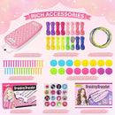 Dpai Friendship Bracelet Making Kit for Girls,DIY Arts and Crafts Toys,Jewelry String Maker Kit,The Best Birthday Gifts Ideas for Girls 6 7 8 9 10 11 12+ Years Old（Pink） by TinyTreasures Baby Boutique