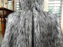 Exotic Siberian Husky Faux Faur Throw Blanket - Gray White Black Husky Fur - Gray Faux Fur Throw Blanket - Luxury Soft Faux Fur, Handmade in USA, 16411 by CozyNest Decor