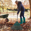 ORIENTOOLS Garden Leaf Rake, Garden Rakes for Lawns Leaves with 47-65" Adjustable Black Handle Rake, 26 Strong Tines Plastic Head Shrub Rake, Yard Garden Rake for Lawns, Flower Beds Leaves Cleaning by GreenHaven Gardens