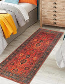 Keen Home Design 2x12 Rug - Machine Washable Runner with Non-Slip Backing, Ideal for Hallway, Entryway, Kitchen, Laundry Room - Vintage, Easy Clean, Durable, Low Pile Rug - (2'6" x 12') by CozyNest Decor