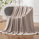 MIULEE Taupe Super Soft Throw Blanket for Couch, Cozy Fluffy Warm Throws Knit Blankets for Sofa, Bed, Chair, Living Room, Camping, Picnic, 50 x 60 inch by CozyNest Decor