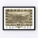 Vintage Map of Vineland, New Jersey 1885