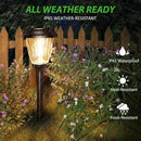 XMCOSY+ Solar Lights Pathway Outdoor - 2 LED Modes 10/25 LM Solar Powered Yard Garden Lighting, Waterproof IP65 Glass Stainless Steel Landscape Lights for Driveway Walkway Sidewalk Decor (Warm White) by GreenHaven Gardens