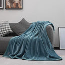 Mellowdy Extra Thick Hearty Plush Flannel Blanket (Deep Turquoise, 60x80) - 500GSM Twin Size Warm Blanket for Winter, Fall | Soft, Fluffy, Cuddly, Perfect for Bed, Oversized Throw for Couch, Sofa by CozyNest Decor