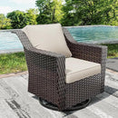 Joyside Outdoor Swivel Chair, Patio Swivel Chairs with Wide Armrest and Thick Cushions, Upgraded Large Size for Backyard, Garden, Poolside by GreenHaven Gardens